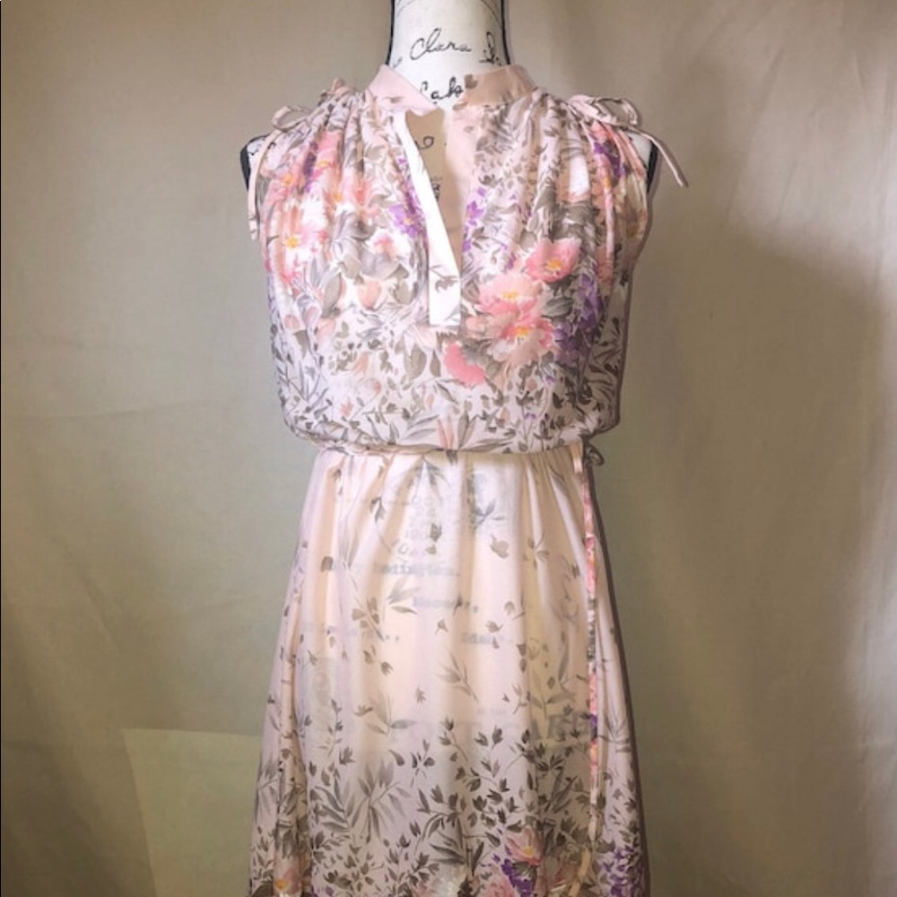 Vintage 1950s Floral Dress